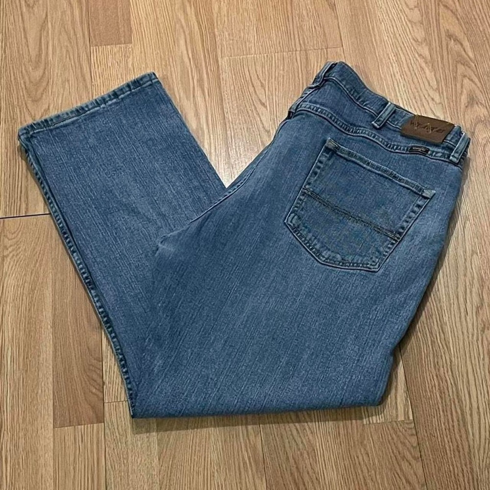 Wrangler Advanced Comfort Men’s 40x30 (40x29) Straight Fit Jeans Blue Denim